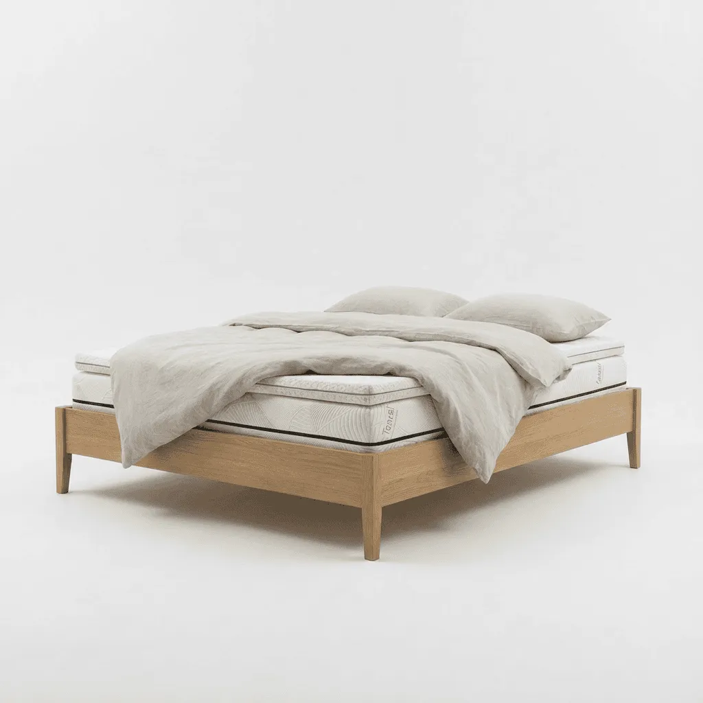 Topper Breeze na materacu w sypialni